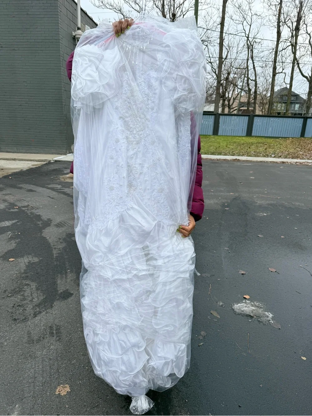 White Ruffled Girls Party Dress